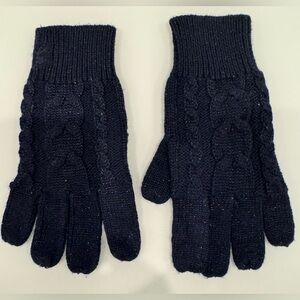 Jacadi Girl’s gloves, navy blue glitter-  size T2